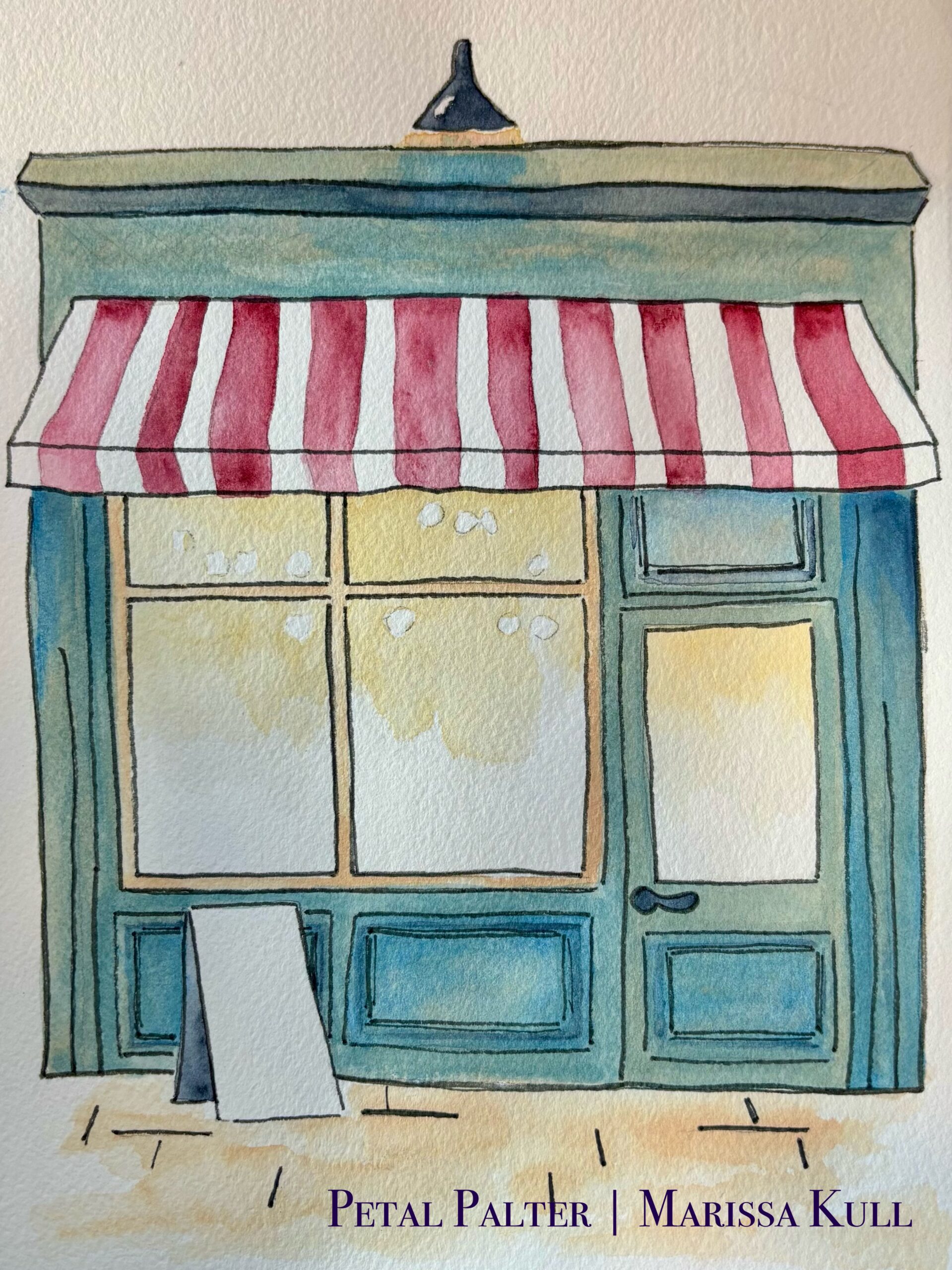 Store front with a large window.